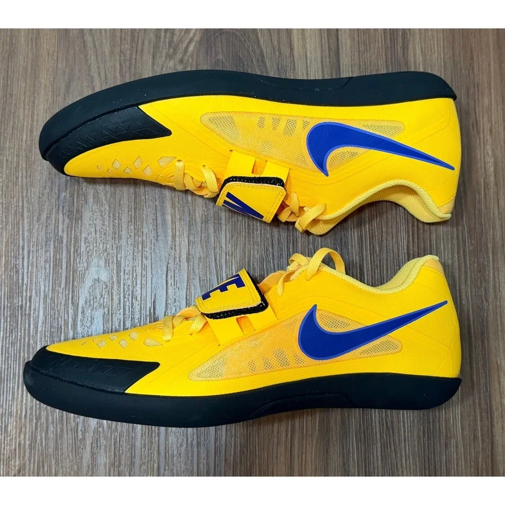 Nike Zoom Rival SD 2 Track Throwing Shoes Citron Indigo Men Sz 9.5 (FZ9665-800)
